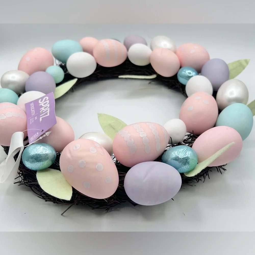 Target Spritz Easter Egg Wreath Spring Garden Wall Farmhouse 14